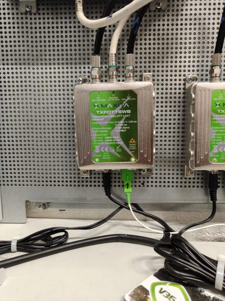 Dopo — Guasto su convertitore TV/Fibra